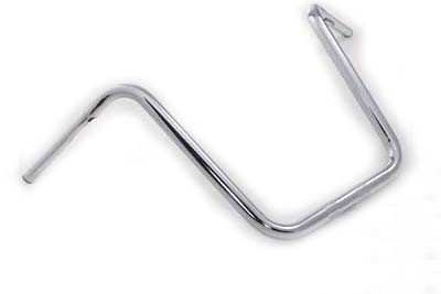 MCM #31-0189AS - 18 inch Rhino Ape Hanger Handlebar with Indents Chrome